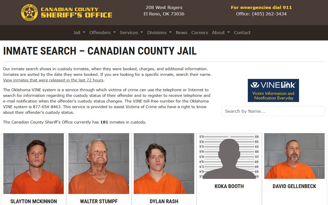 Canadian County busted mugshots inmate search portal