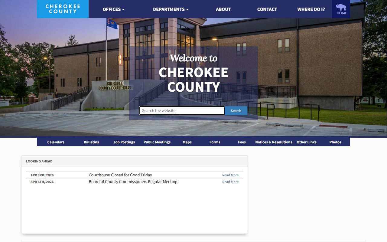 Cherokee County busted mugshots portal website