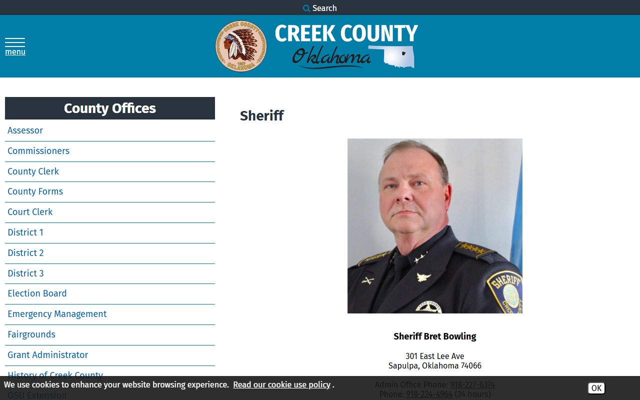 Creek County busted mugshots online portal