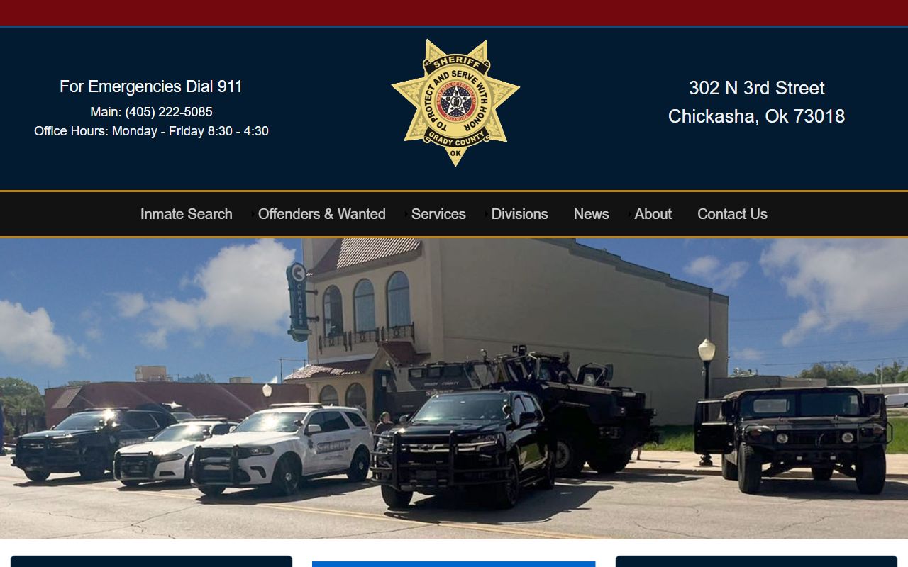 Grady County busted mugshots sheriff office website