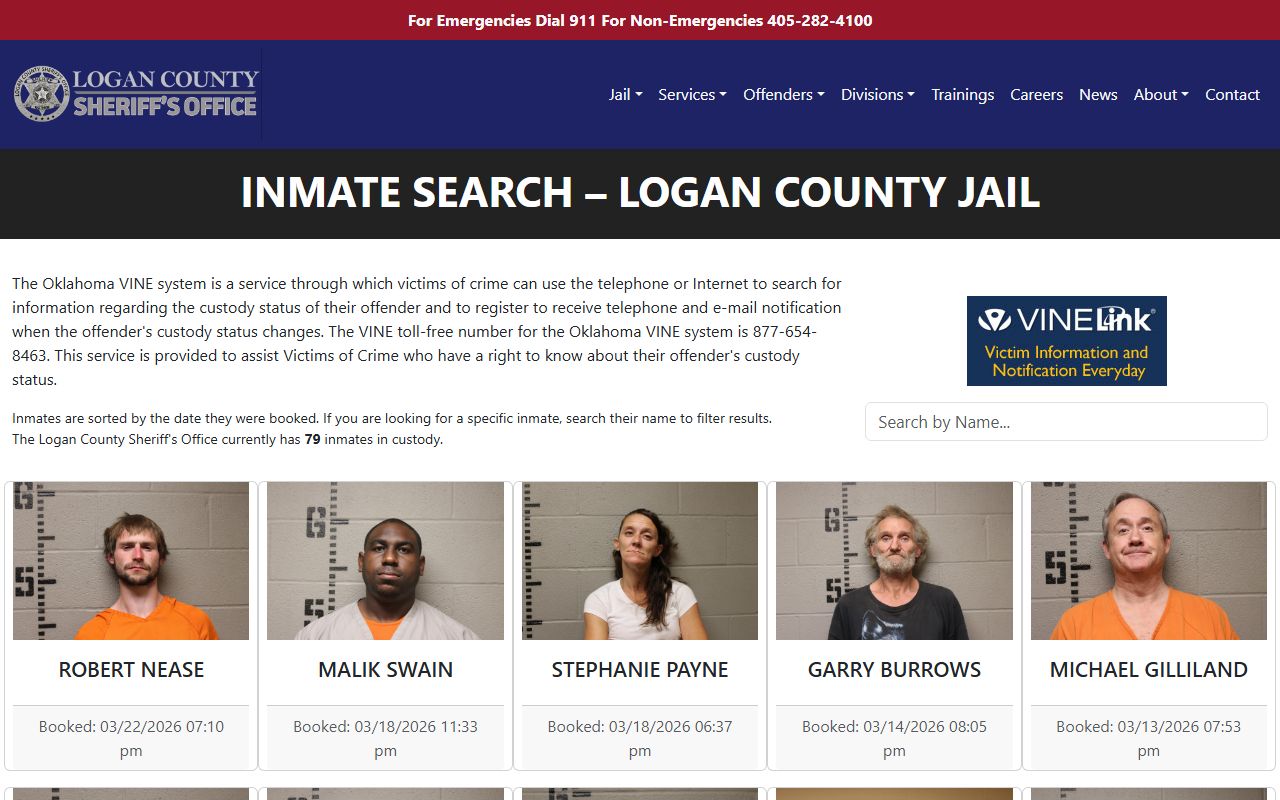 Logan County busted mugshots inmate search