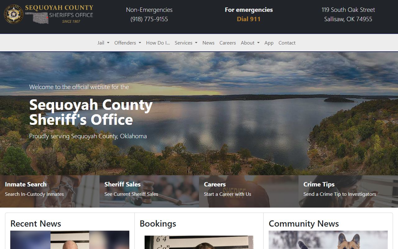 Sequoyah County busted mugshots sheriff office website