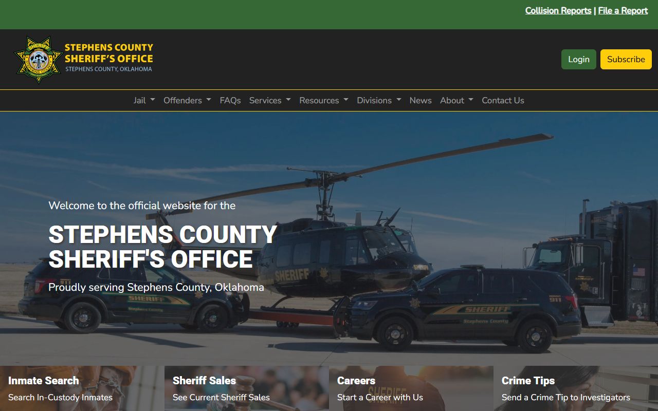 Stephens County busted mugshots sheriff office website